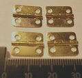 Hinges 16x13mm Dollhouse Jewellery Wood Box Gold Color Pack of 8 inc screws C020