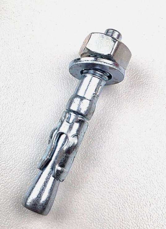 Throughbolt Anchor Fixings Wedge Bolts Masonry Concrete Stone M6 x 40mm Zinc