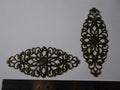 Centre Filigree Embellishment 80x35mm Jewellery Wood Box Aged D016 Pack of 10